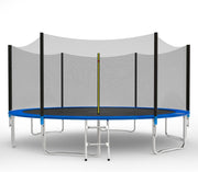 14ft Outdoor Garden Trampoline Kids Safety Net Ladder Heavy Duty