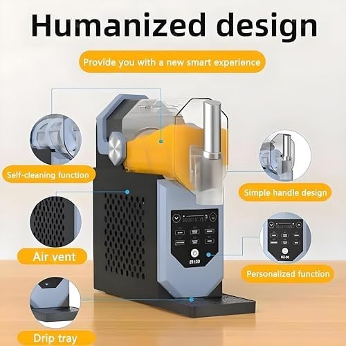 Slushie Ice Cream Machine No Ice Needed Digital Presets Fast Freeze
