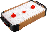 Portable Wooden Tabletop Air Hockey Game 2 Player Family Party Fun