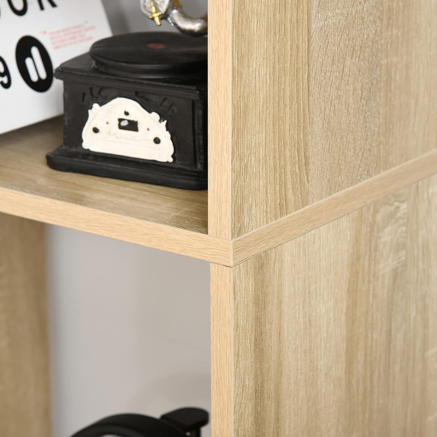 Modern 8-Cube Tall Bookcase Room Divider – Freestanding Storage Unit 178cm