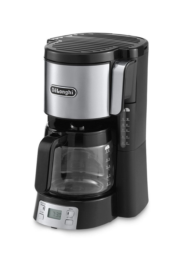 Digital Drip Coffee Maker 1.3L Timer Front-Loading 10–15 Cup 1000W Home Brewer