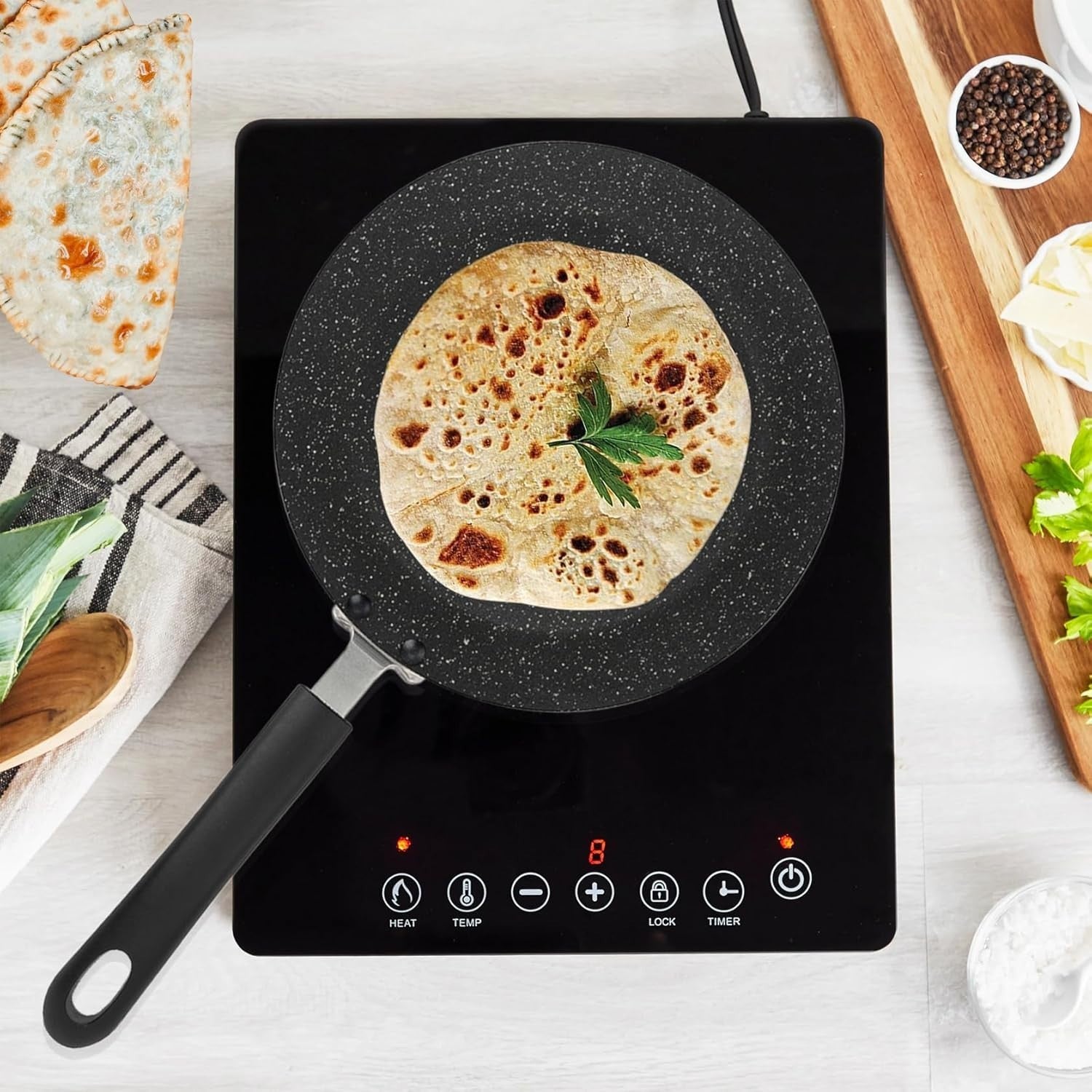 28cm Non-Stick Tawa Pan | Induction Chapatti Roti Dosa Pan Aluminium