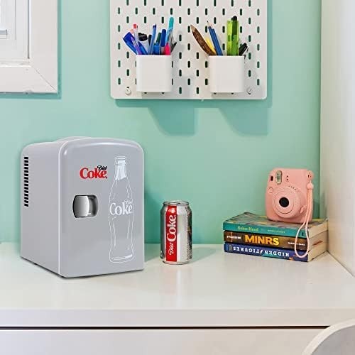 Diet Coke 4L Mini Fridge Portable Cooler Tabletop 12V AC/DC