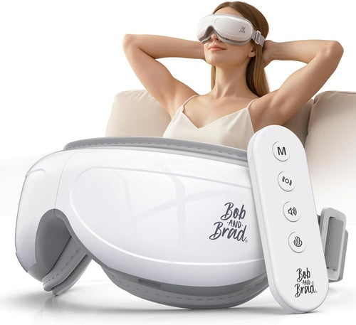 Heated Eye Massager Dry Eyes Migraine Relief Sleep Mask Remote
