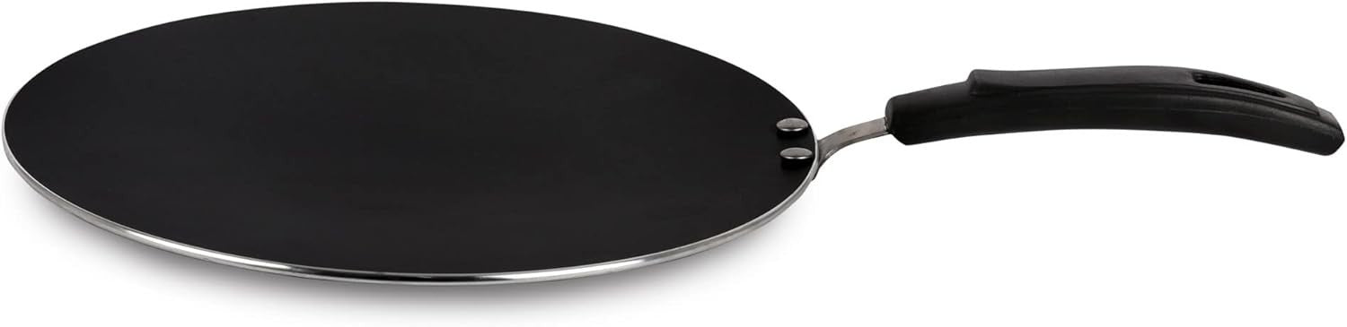 34.5cm Non-Stick Tawa Pan for Chapati Crepe Pancake Roti Dosa Even Heat Cooking