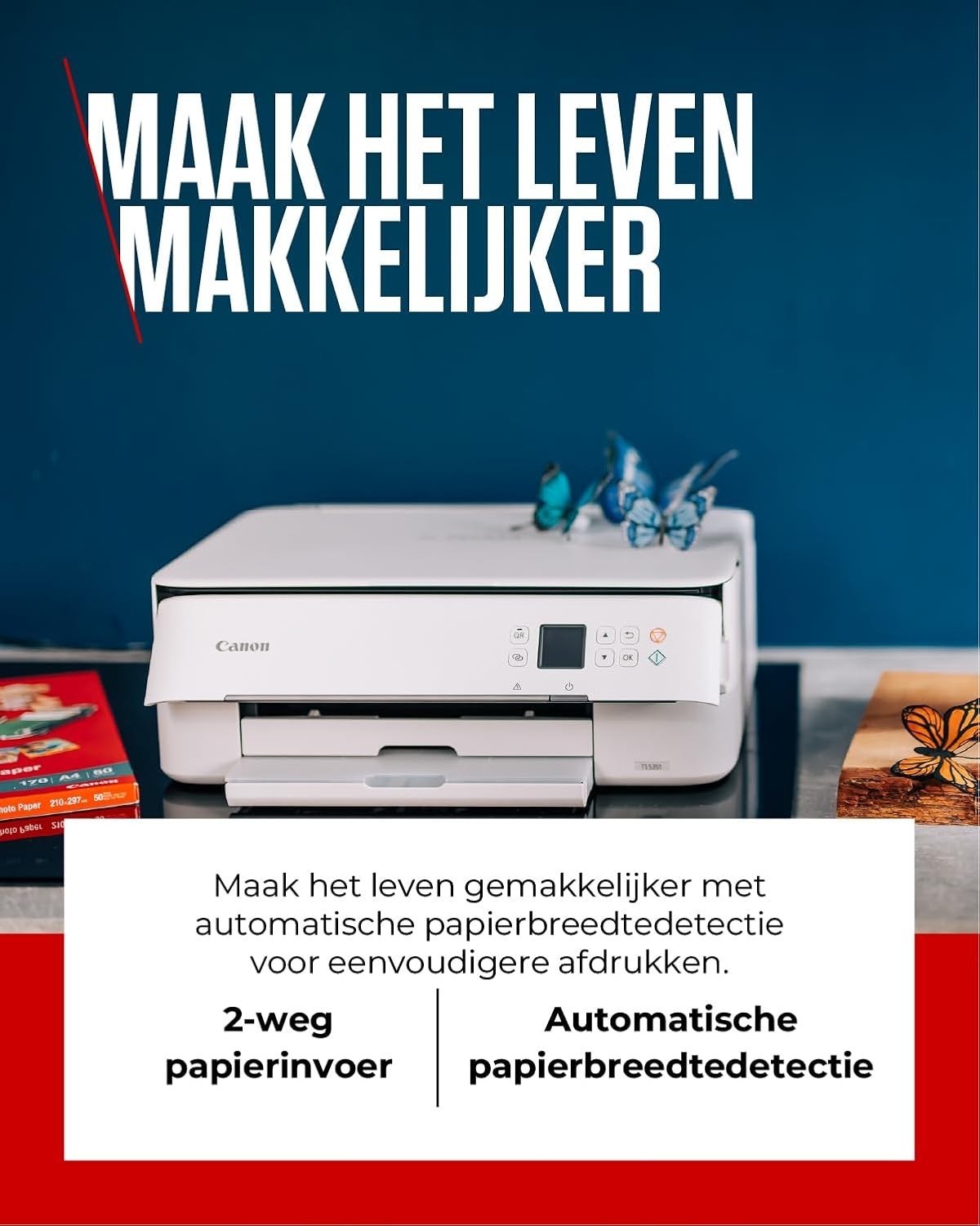 Wireless Colour All-in-One Inkjet Printer Auto-Duplex Borderless White