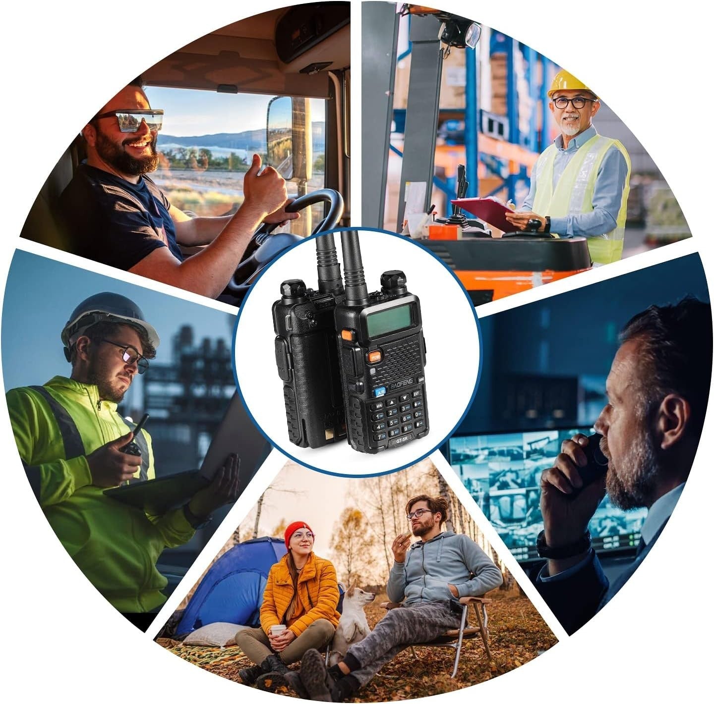 Dual Band Ham Radio 128 Channel Long Range Handheld Walkie Talkie VOX
