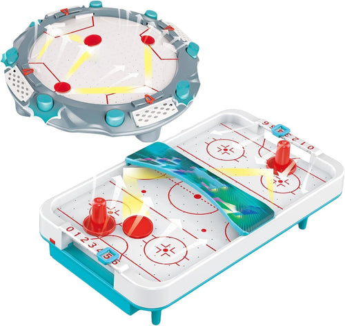 Portable Air Hockey Table Battery Powered Mini Tabletop Game Kids