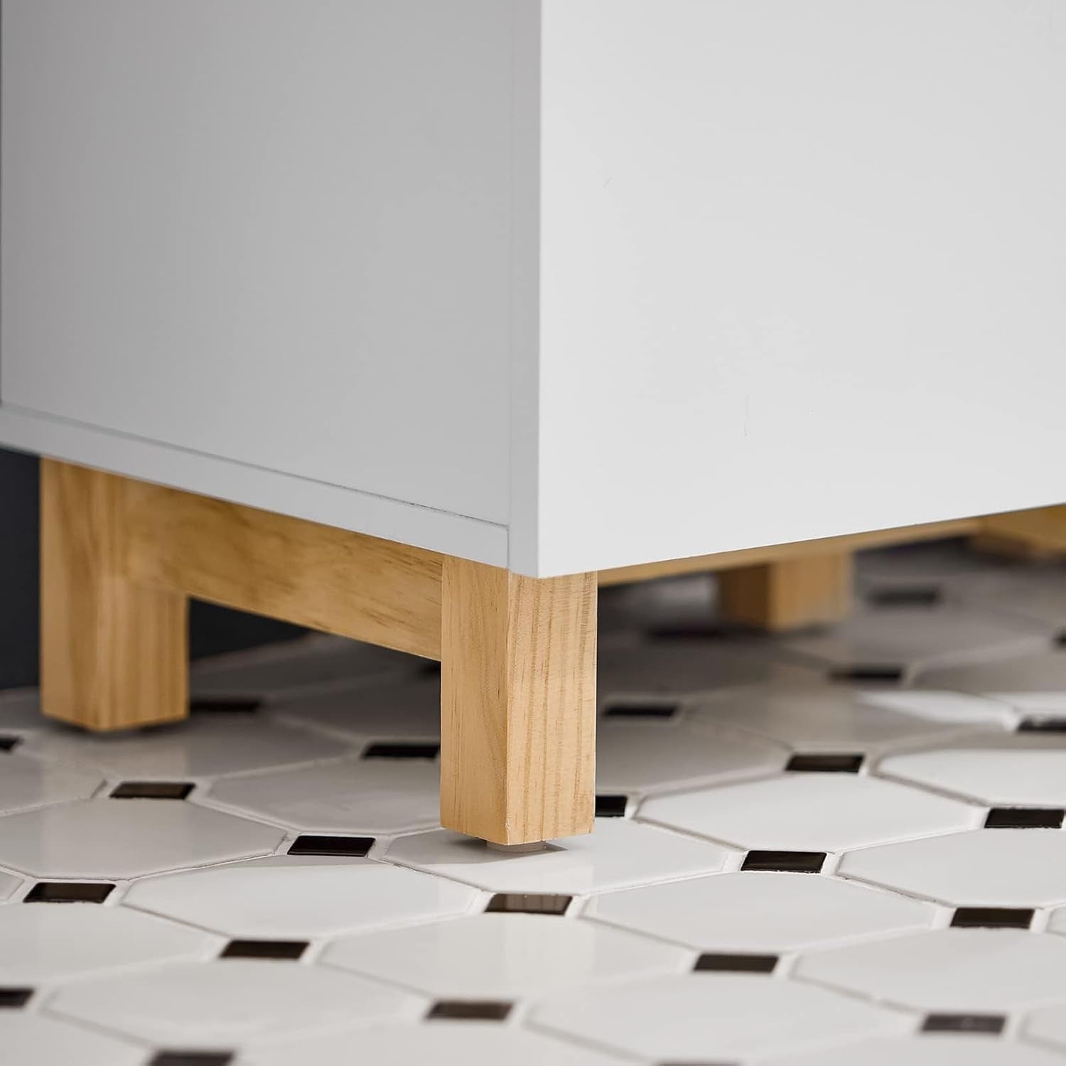 SoBuy Bathroom Cabinet with Laundry Basket – Laundry Cabinet with Drawer – Compa