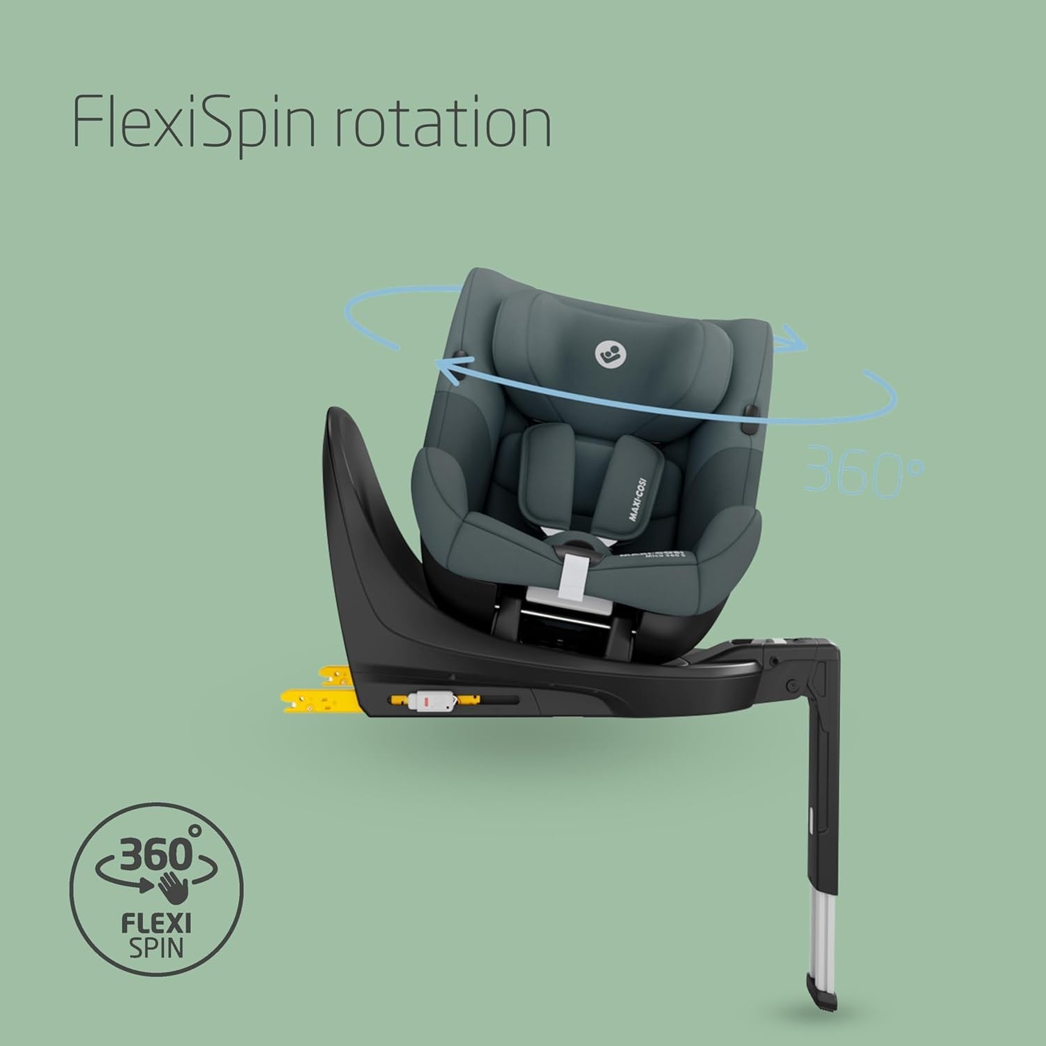 360° Rotating i-Size Car Seat ISOFIX 0–4 Years Impact Protection