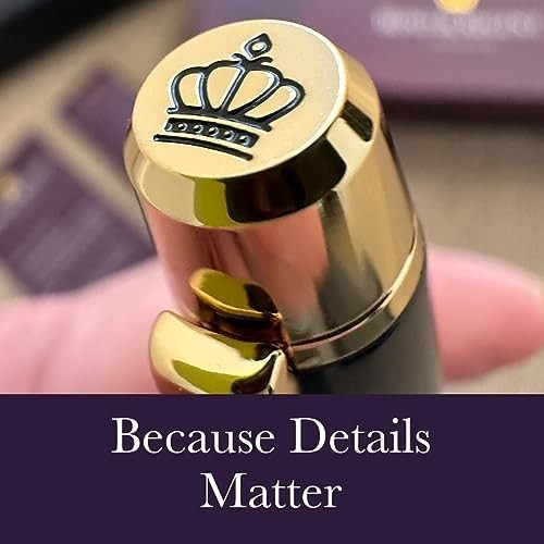 Luxury Rollerball Pen Royal Blue 24K Gold Trim Medium Black Ink