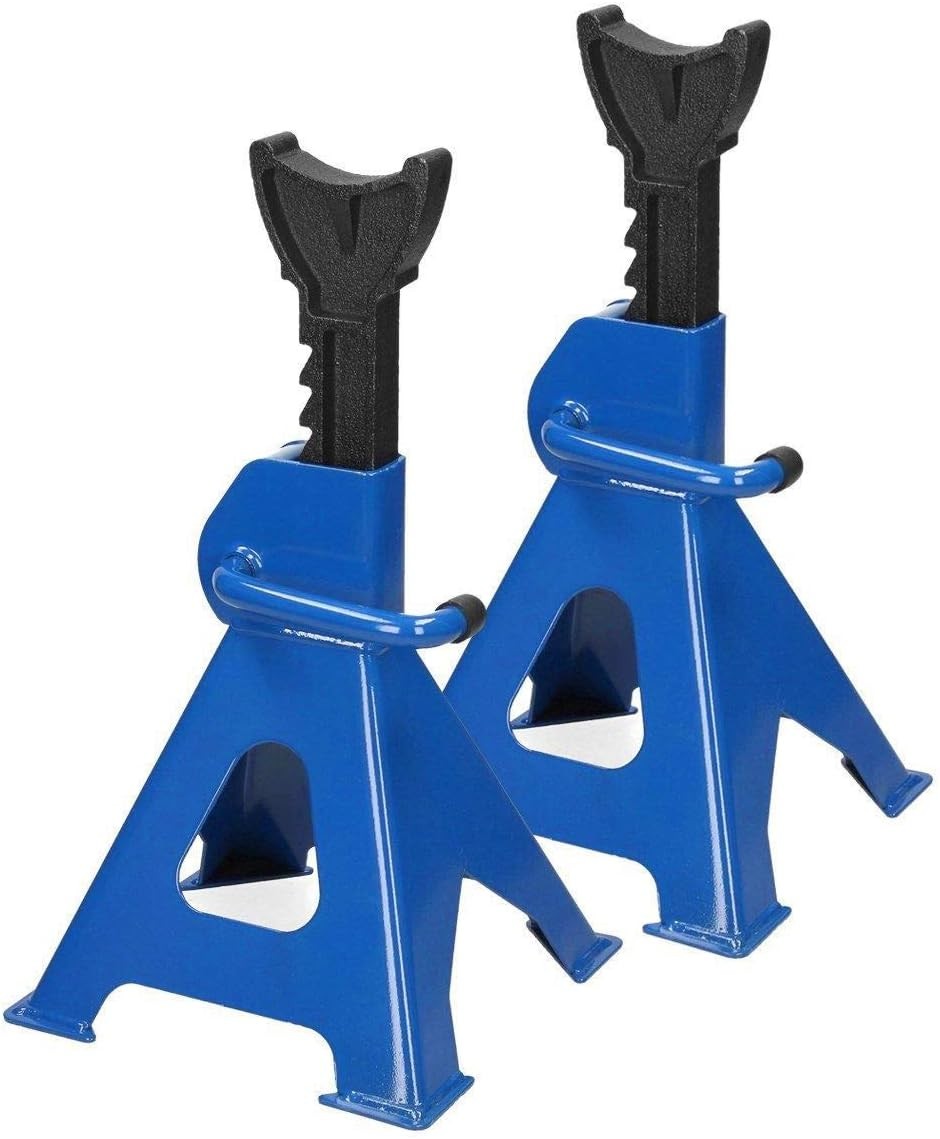 2 Ton Hydraulic Trolley Jack + 3 Ton Axle Stands Kit Heavy Duty 135–430mm