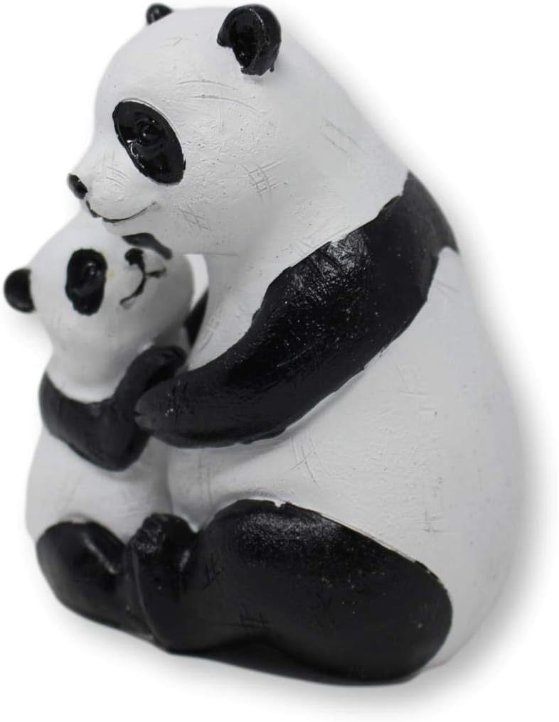 Mother & Baby Panda Ornament Indoor Outdoor Garden Decor Cute Animal Sculpture