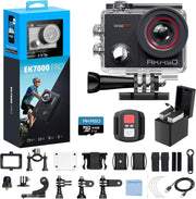 4K Action Camera Waterproof Touchscreen WiFi Sports Cam 64GB