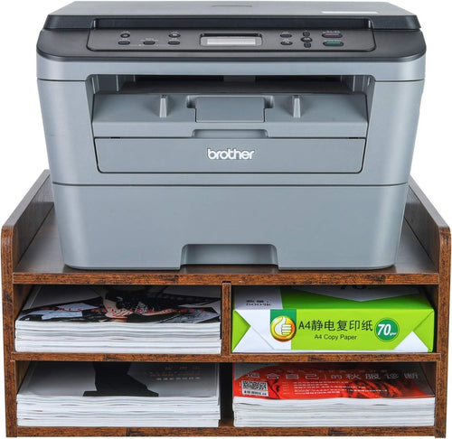 3-Tier Desktop Printer Stand with Storage & 3 Compartments – Desk Organiser