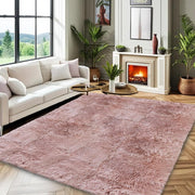 Large Pink Shaggy Area Rug 160x230cm Super Soft Thick Bedroom Living Room