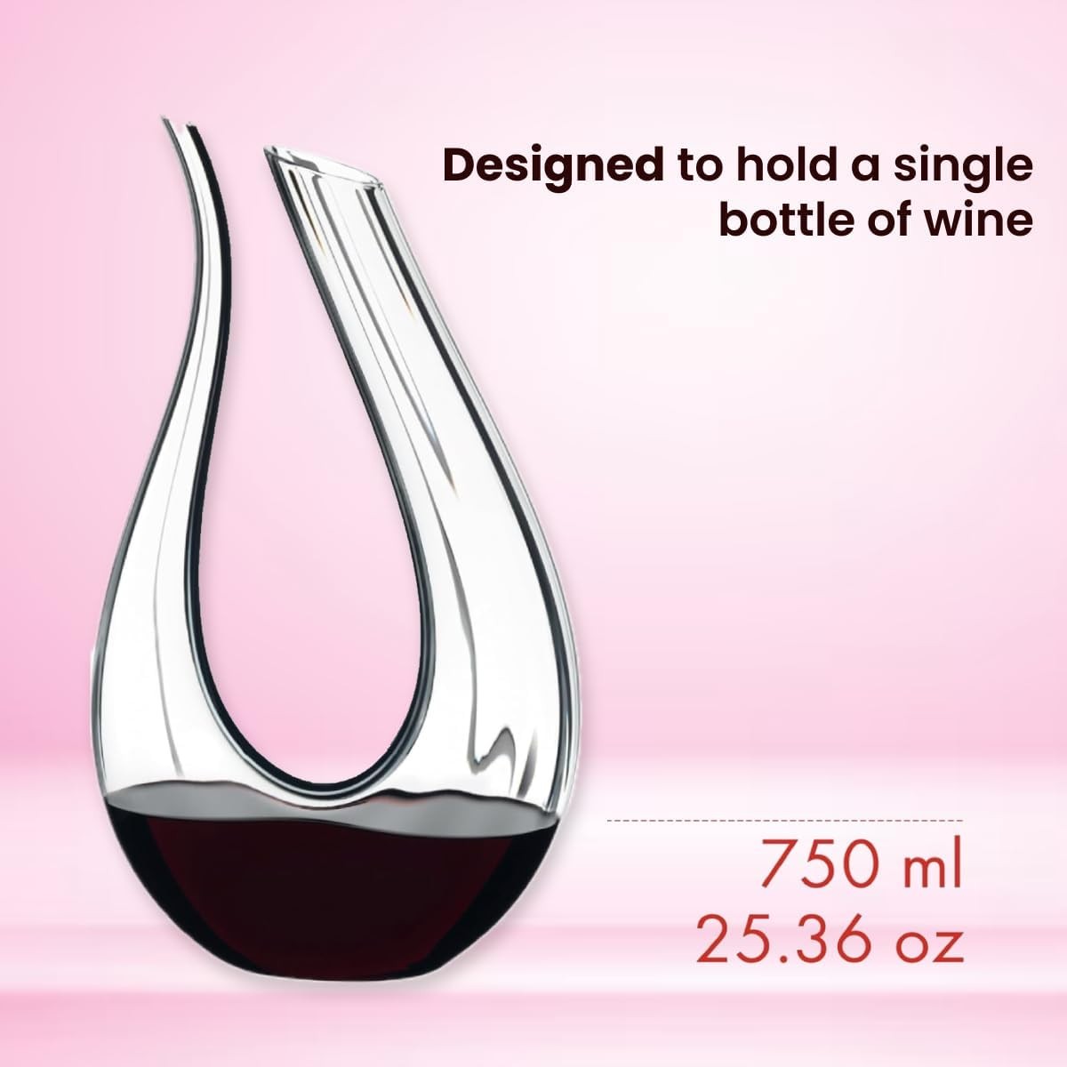Luxury Crystal Wine Decanter 1.5L Modern Handcrafted Aerator Elegant Gift