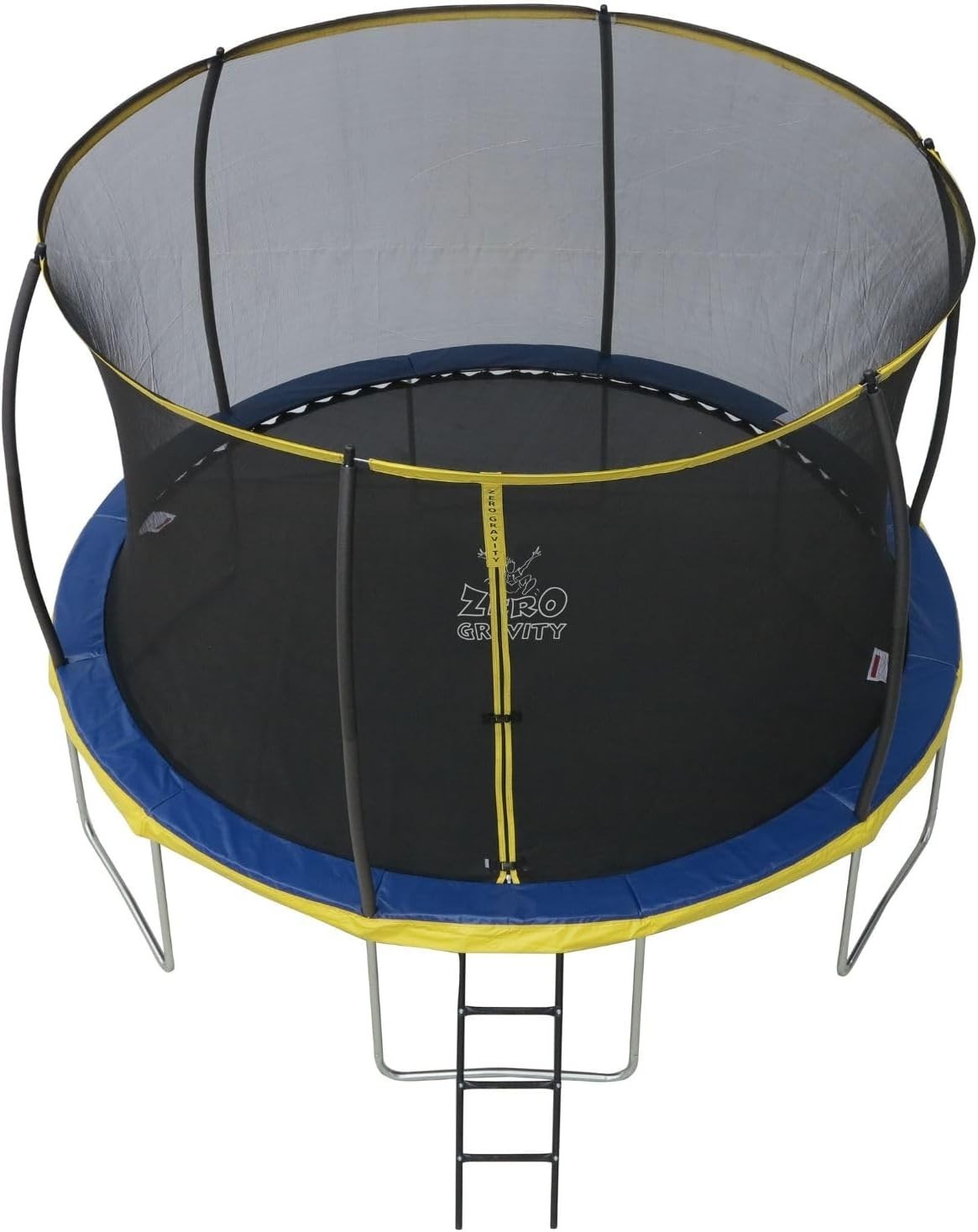 12FT Round Outdoor Trampoline w Safety Enclosure Ladder PVC Padding