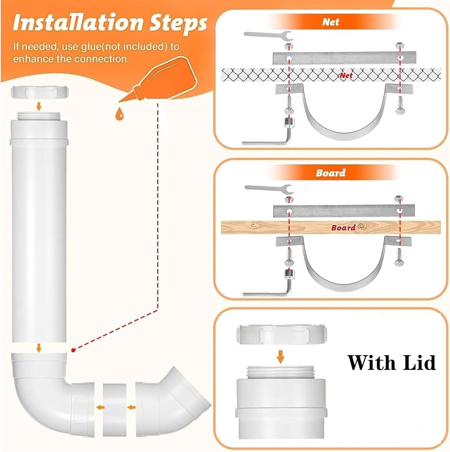 3 Pack Automatic Chicken Feeder PVC No Waste Wall Mount