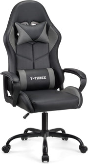 Ergonomic Gaming Chair High Back Swivel Office Chair Grey