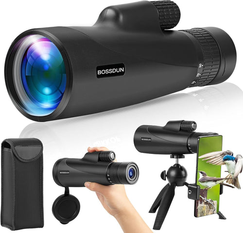 High Power 10-30x50 Zoom Monocular Telescope HD BAK4 Prism + Phone Adapter