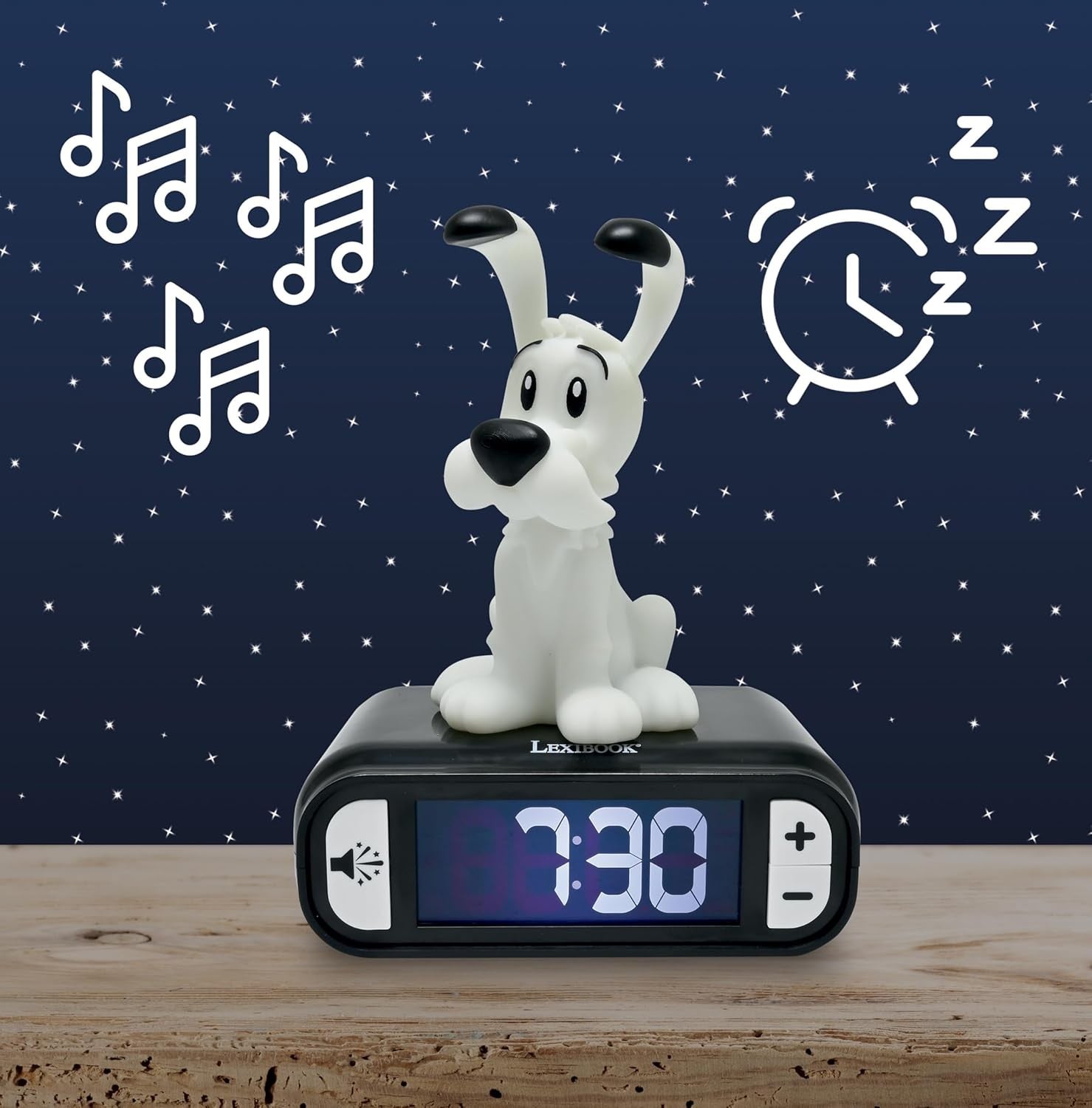 Kids Night Light Alarm Clock LED Snooze Sounds Cute Bedroom Gift