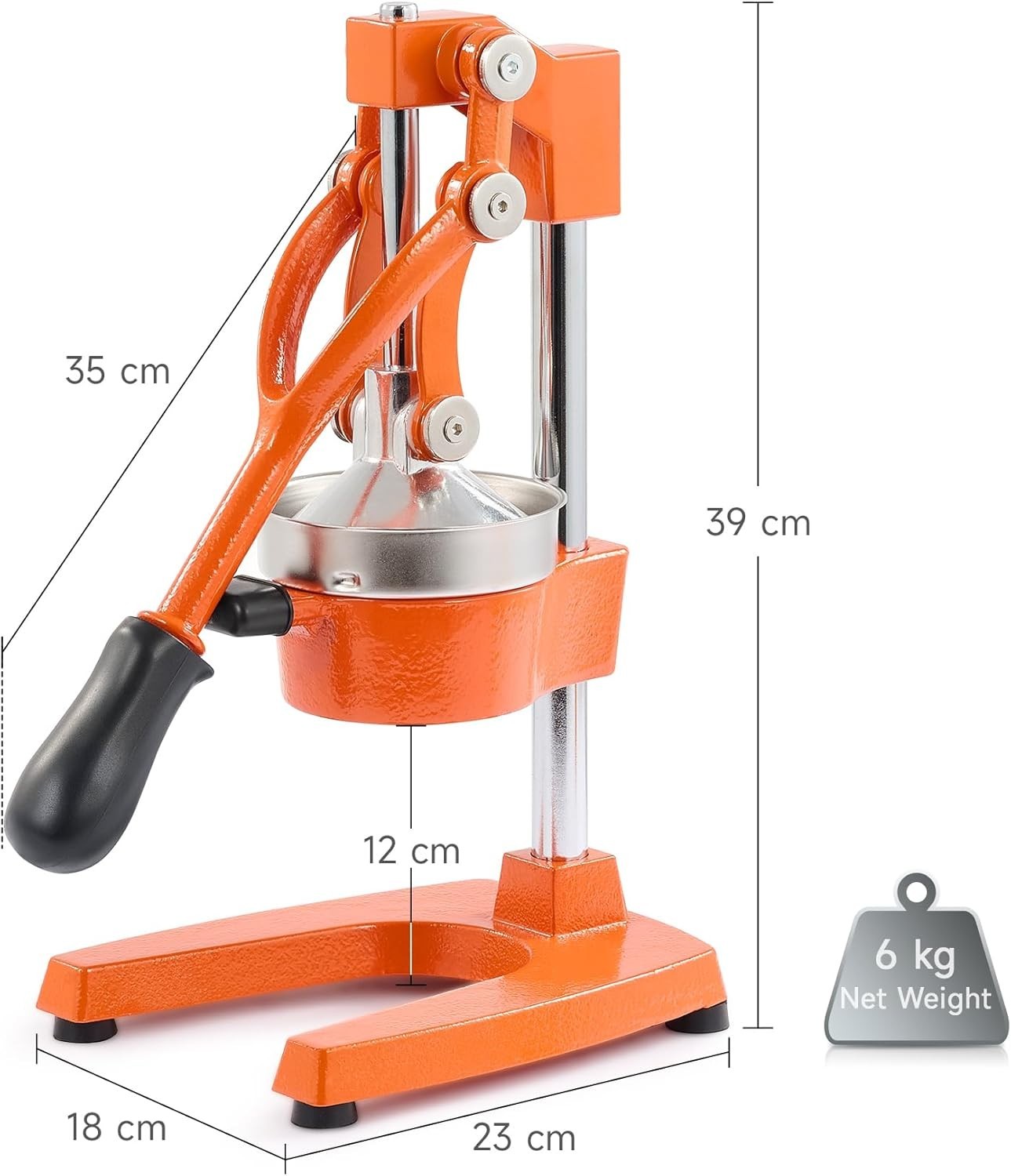 Commercial Manual Citrus Juicer Hand Press Orange Lemon Pomegranate