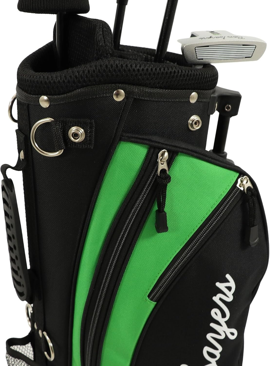 Kids Right Hand Golf Starter Set 4pc Oversize Driver Irons Putter Stand Bag
