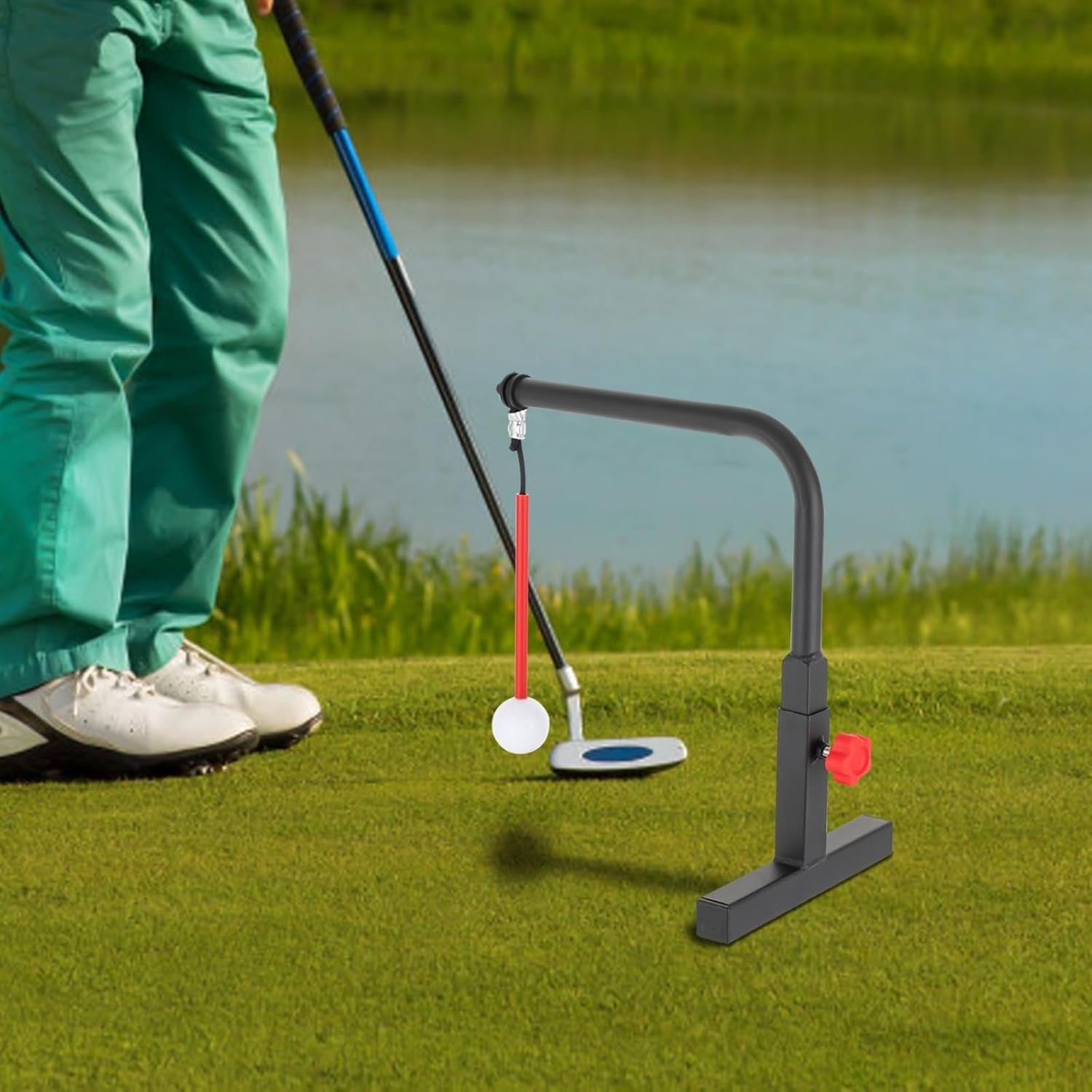 Golf Swing Trainer Outdoor Auto Ball Return Adjustable Chipping Aid