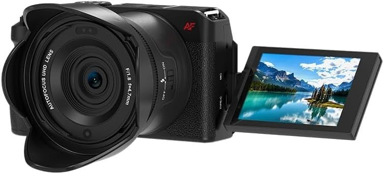 5K Digital Camera 80MP 18X Zoom Flip Screen WiFi Vlogging Cam