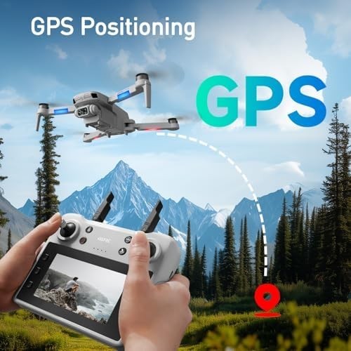 Foldable GPS Drone with Dual HD Cameras, Brushless Motor, Follow Mode