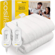 King Size Electric Heated Underblanket Dual Control Soft Fleece Washable