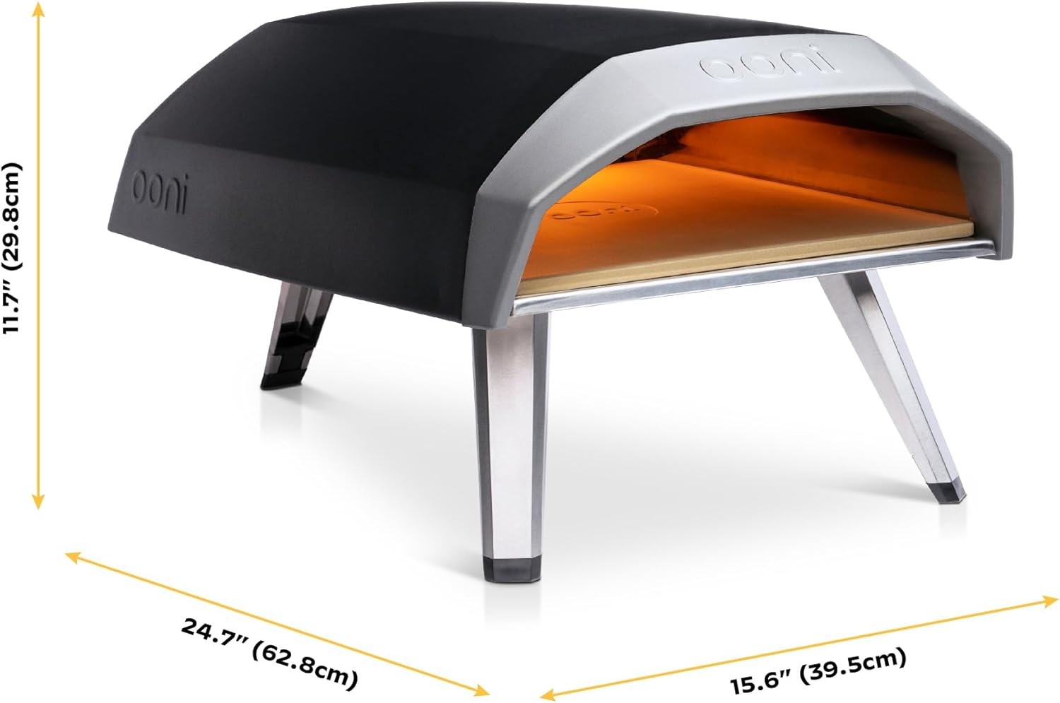 12" Outdoor Gas Pizza Oven 500°C Portable Propane Stonebake BBQ Cooker