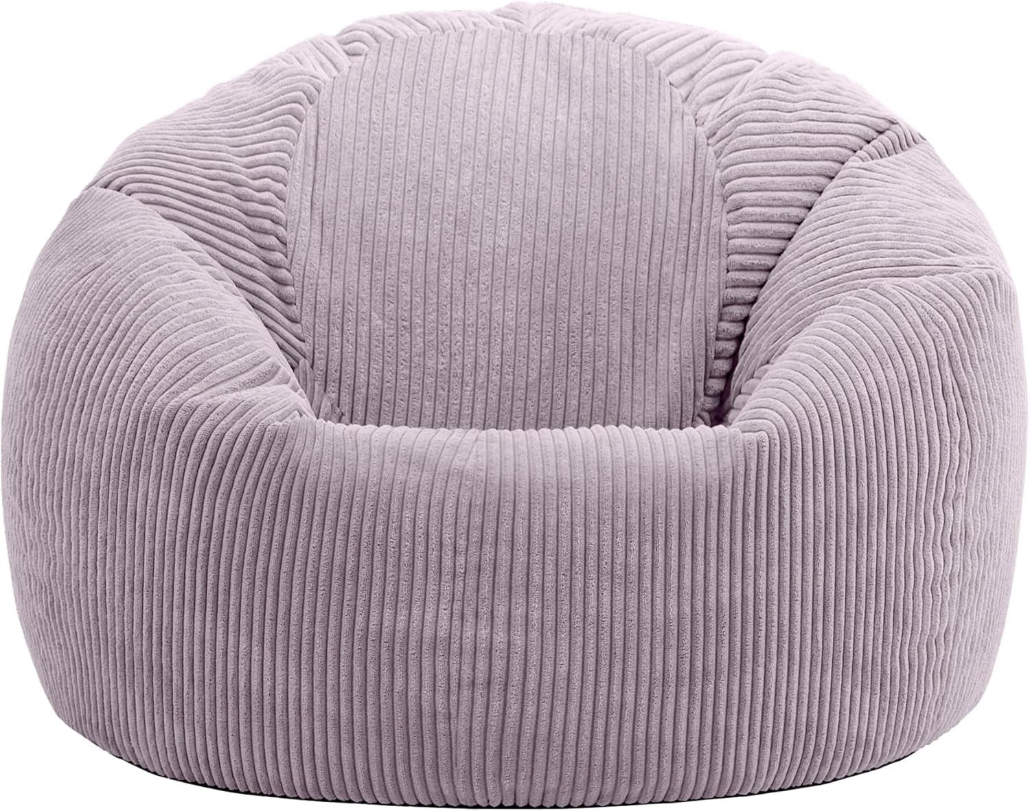 Large Cord Bean Bag Chair Set of 2 | Adult Lounger Seat for Home