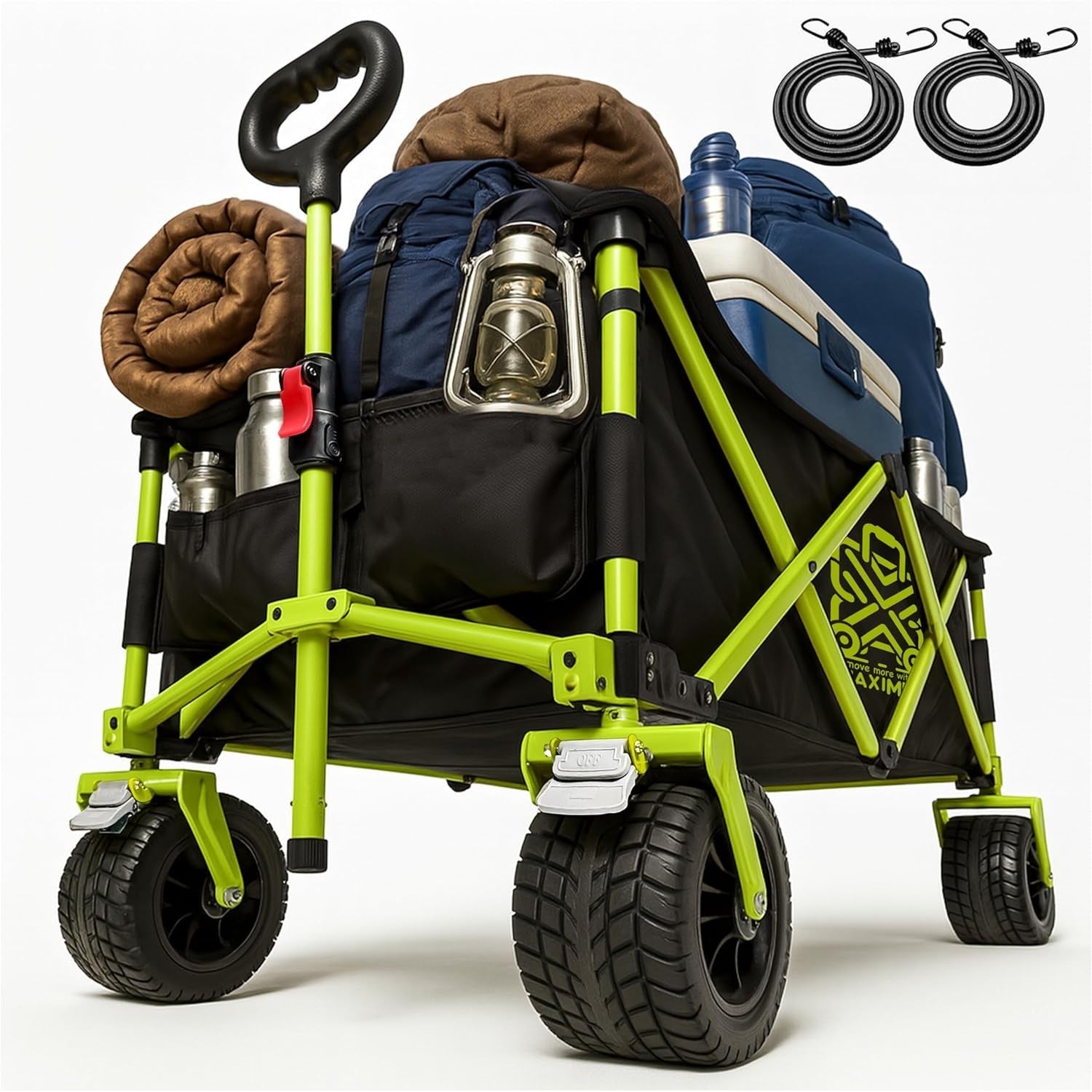Maximuv 233L Heavy Duty Folding Trolley – All-Terrain Festival Wagon
