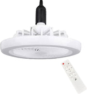 LED Ceiling Fan with Remote, 3 Speeds, 3 Colors, White