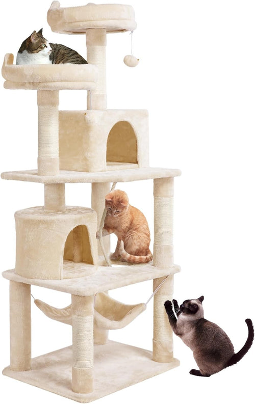 158cm Cat Tree Tower Multi Level Scratching Post Indoor Climber with Condo
