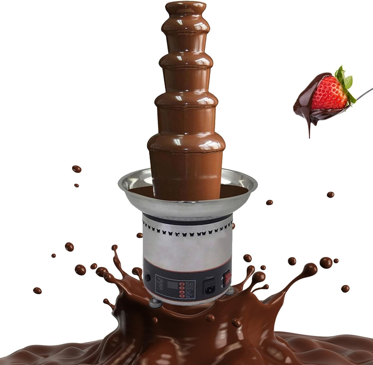 Commercial Chocolate Fountain Machine Stainless Steel Fondue Tower
