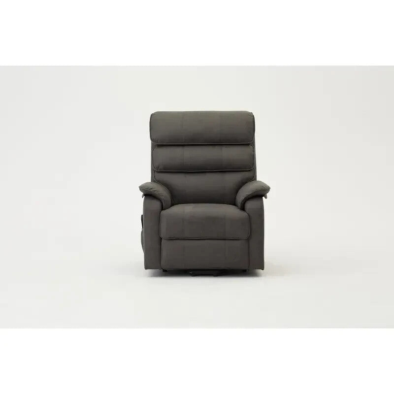 Electric Riser Recliner Chair Lift Tilt Armchair Dark Grey Air Leather