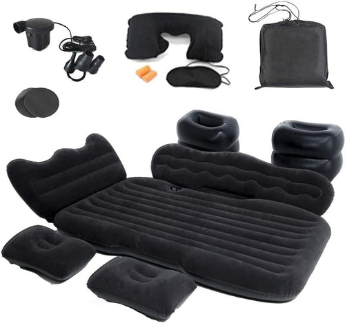 Inflatable Car Mattress 130x82cm – Portable Back Seat Travel & Camping Bed
