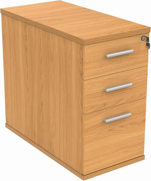 Norwegian Beech 3 Drawer Lockable Pedestal 40.4x80x73cm