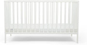 Classic Wooden Baby Cot Slated Bed with Premium Pocket Sprung Mattress White