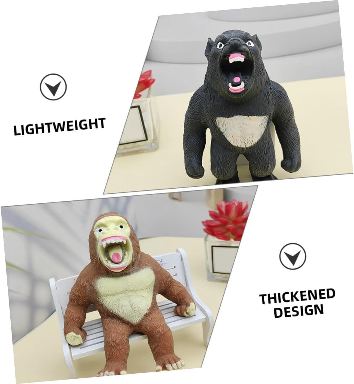 3PCS Cartoon Squeeze Fidget Toys Stress Relief Sensory Squishy