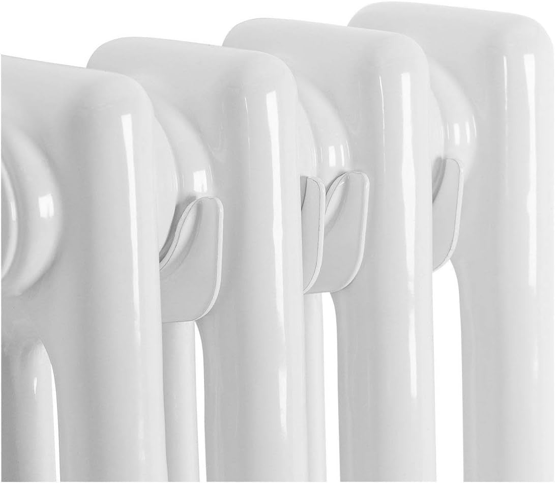 White Double Column Vertical Radiator 1500x290mm Bathroom Kitchen