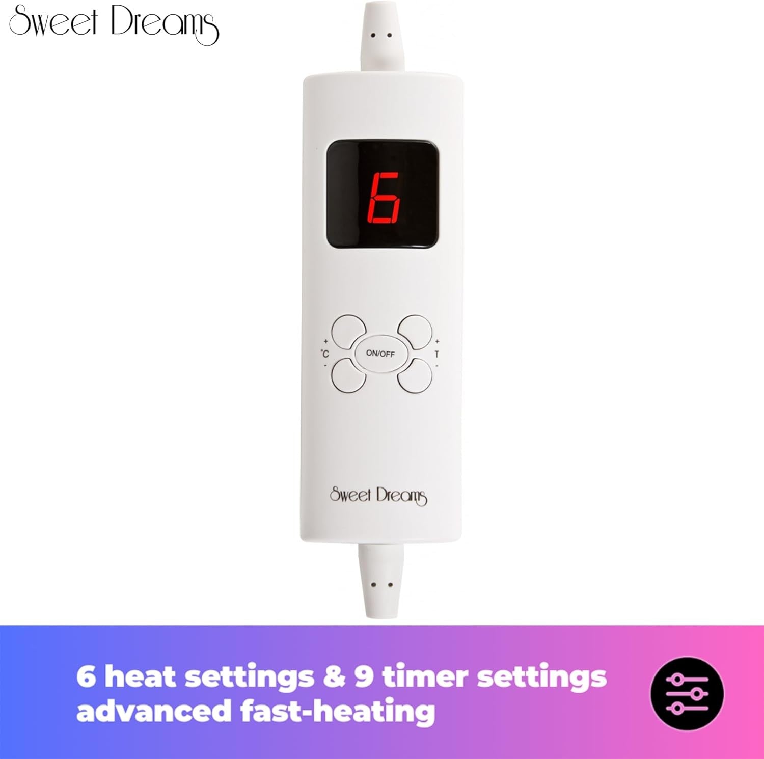 Single Electric Underblanket Luxury Fleece Fast Heat Digital Control Auto Off