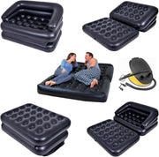 Double Inflatable Sofa Bed Air Couch Foldable Camping Indoor Outdoor