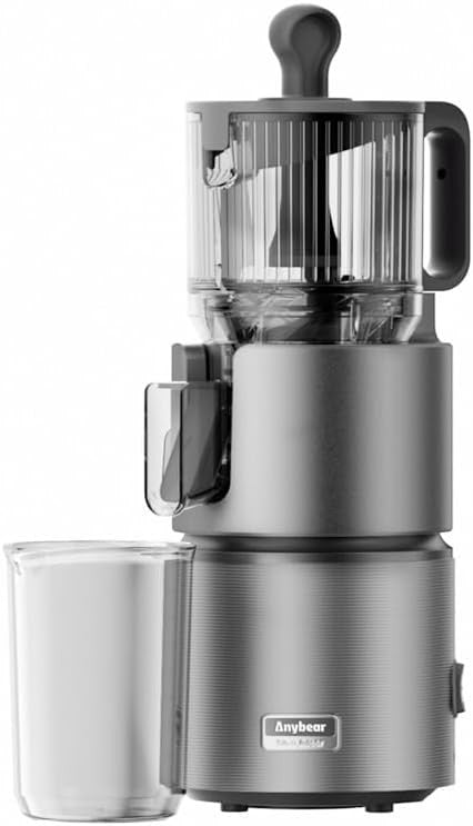 Cold Press Juicer 350W 4.9in Wide Feed Chute Dual Stage High Yield