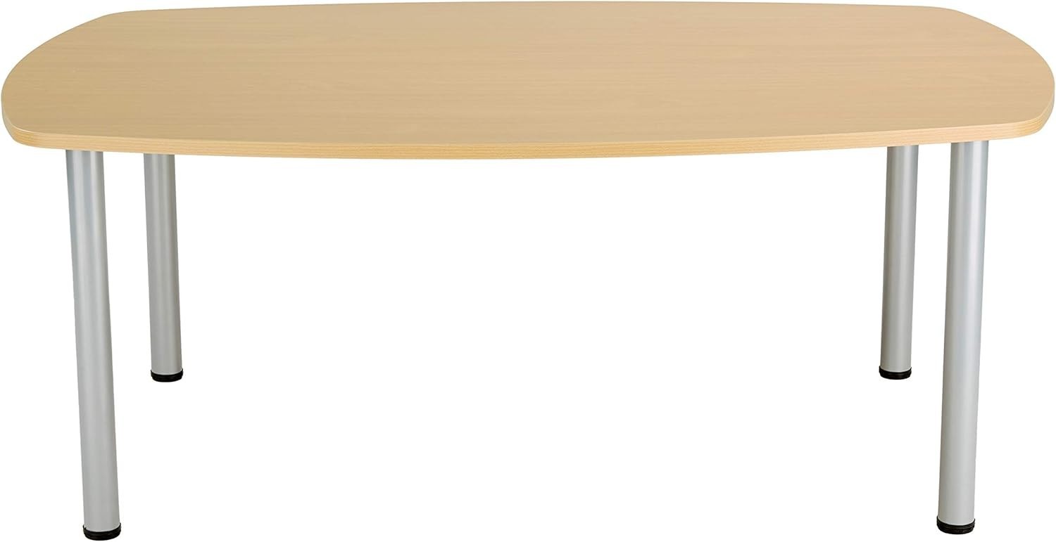 Large Sturdy Workstation Table – Heavy Duty Oak Meeting Desk 180x120cm