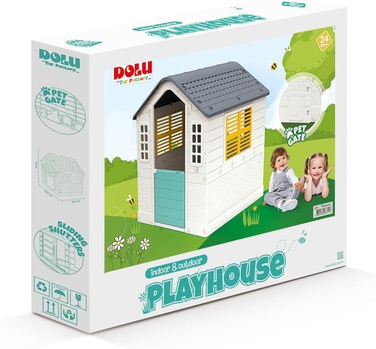 Kids Outdoor Playhouse Indoor Garden Toy House Ages 2+