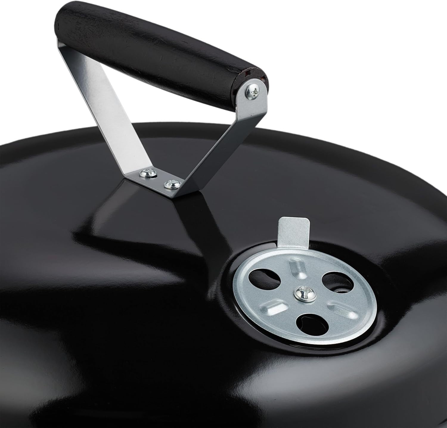 Portable Charcoal Kettle BBQ Grill 37cm with Lid & Tongs – Garden Camping Picnic